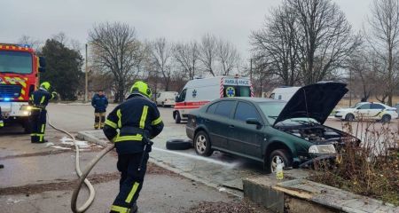Двоє травмованих: "Шкода" влетіла в огородження в Запорізькому районі