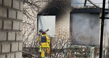 Під Запоріжжям палала господарча споруда