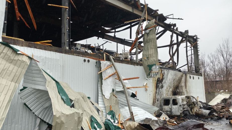 Гори уламків виявили у двох районах Запоріжжя після нічної атаки