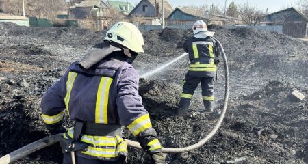 Масштабные пожары бушевали в экосистемах на Запорожье &ndash; кадры