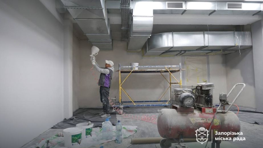 Велике укриття оновлюють в одній з гімназій Запоріжжя &ndash; коли відкриють