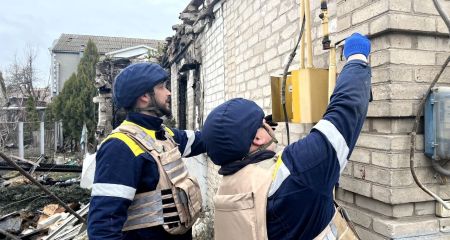 Российский обстрел повредили газопровод в Запорожском районе