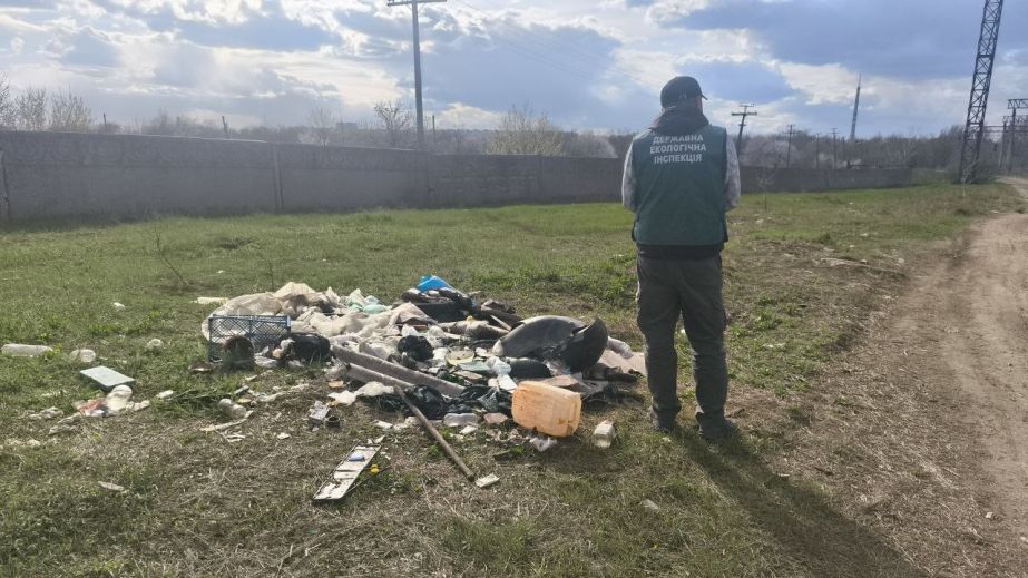 Канистру, одежду и мусор выбросили в спальном районе Запорожья