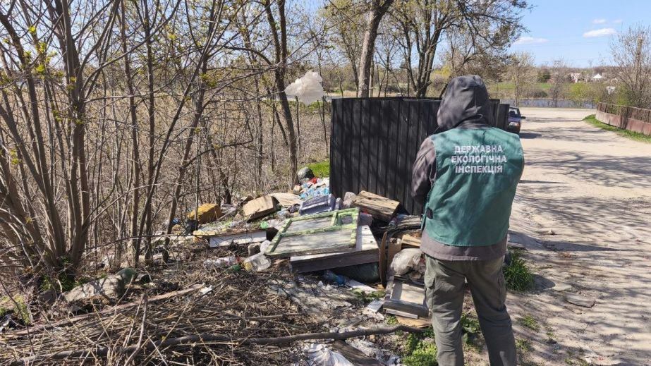 Бытовой мусор и стройматериалы замусорили село под Запорожьем