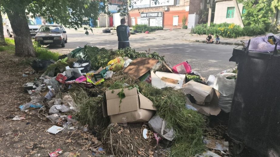 Мусорник из старых вещей обнаружили вблизи домов в Запорожье