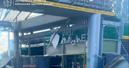 БпЛА атакував АЗС у Запоріжжі &ndash; поранений чоловік