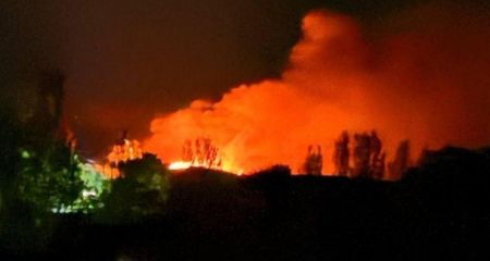У тилу окупантів на Запоріжжі лунали вибухи: виникла пожежа