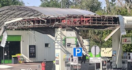 Дрон РФ вдарив по заправці в Запоріжжі: поранена молода жінка