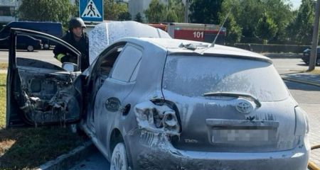Росіяни атакували АЗС у Запоріжжі: загорілися автомобілі