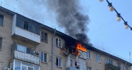 Вспыхнула квартира: РФ ударила дроном по многоэтажке в Запорожье