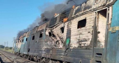 Российский дрон второй раз за два дня атаковал пассажирский поезд в Запорожье