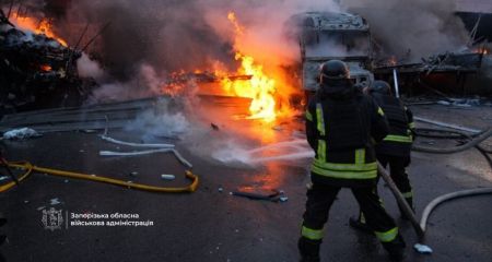 Росіяни вдарили по нежитловій будівлі в Запоріжжі. ОНОВЛЕНО