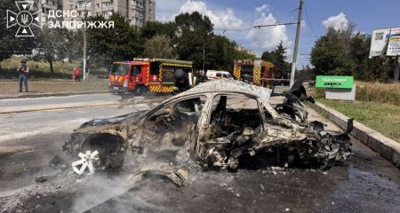 В Запорожье после удара КАБами вспыхнули пожары