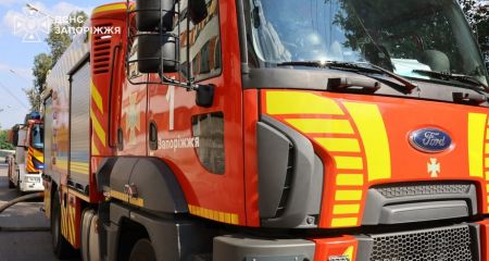 Балкон вспыхнул в запорожской многоэтажке
