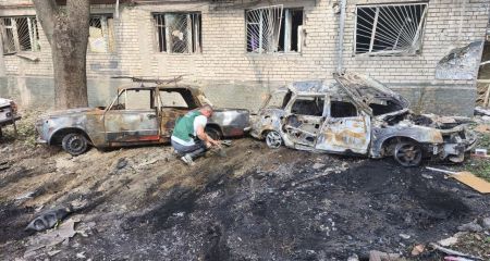 Разгромленный двор: в Запорожье экологи оценили последствия удара КАБами