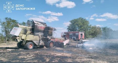 В Запорожском районе российский дрон убил мужчину во время жатвы
