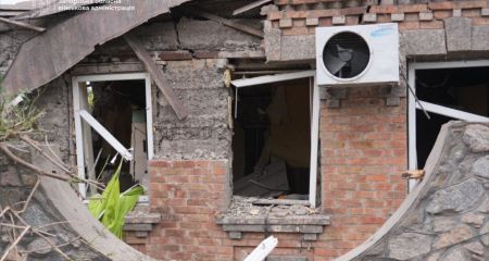 Российский беспилотник атаковал частный дом на Запорожье