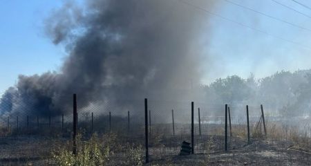 Российские обстрелы повлекли за собой пожары на Запорожье