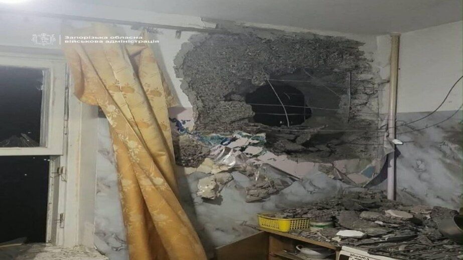 Шестеро запорожцев пострадали из-за атаки дронов на город