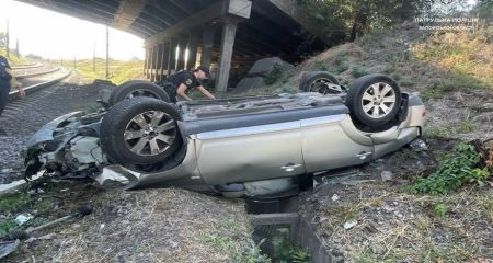 Появились подробности ДТП с падением автомобиля с моста в Запорожье