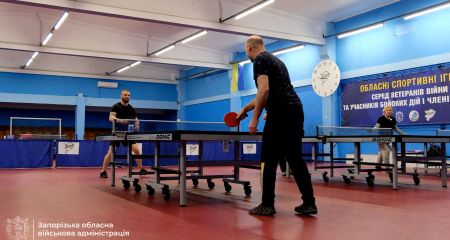 У Запоріжжі понад 100 ветеранів долучилися до тренувань з настільного тенісу
