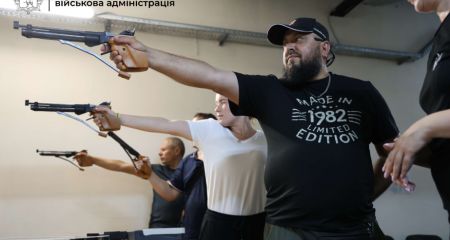 Запорожские ветераны приняли участие в областных соревнованиях по стрельбе