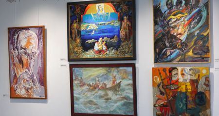 Живопись, графика и скульптура: в Запорожье работает уникальная выставка о Хортице