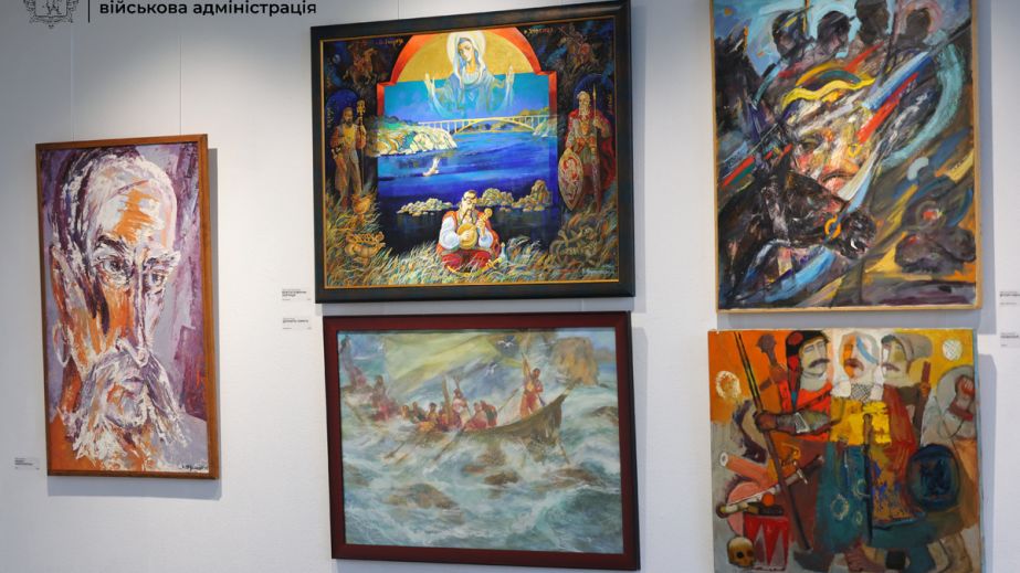 Живопись, графика и скульптура: в Запорожье работает уникальная выставка о Хортице