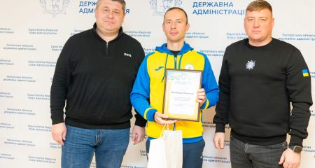 Благодарности и памятные подарки: в Запорожье поздравили параспортсменов
