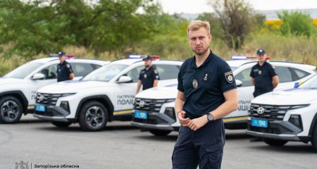 Автопарк запорожских патрульных пополнился пятью Hyundai Tucson