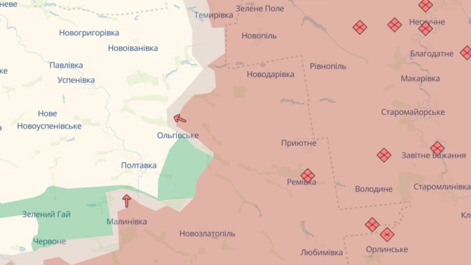 Війська РФ просунулися у Запорізькій області, – DeepState