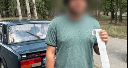 Дрифтер на ВАЗ получил штраф от патрульных Запорожья