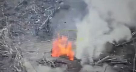 Нацгвардейцы сожгли позиции россиян на Запорожском фронте – кадры