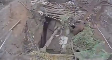 Замасковану російську САУ "Акація" спалили дронарі на Запоріжжі &ndash; кадри