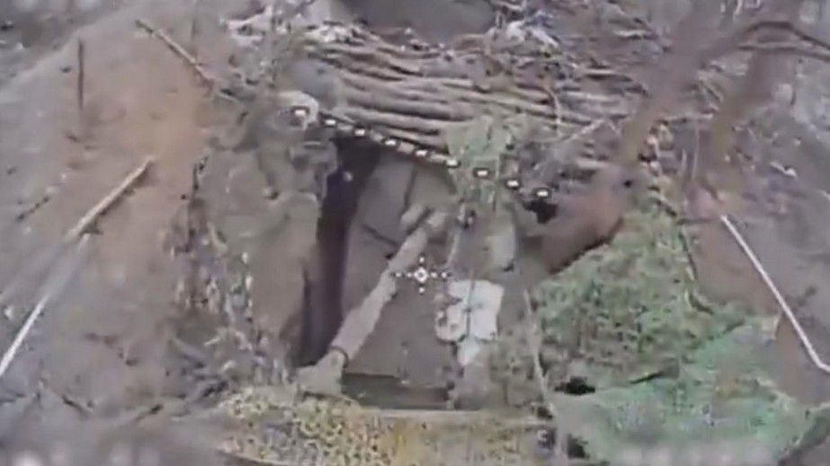 Замасковану російську САУ "Акація" спалили дронарі на Запоріжжі &ndash; кадри