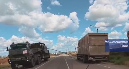 РФ перекидає тягачі з бронетехнікою на окуповане Запоріжжя &ndash; деталі