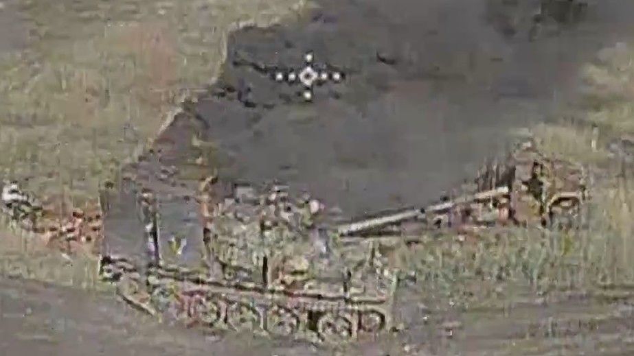 Російський танк Т-54 знищили ЗСУ на Запоріжжі