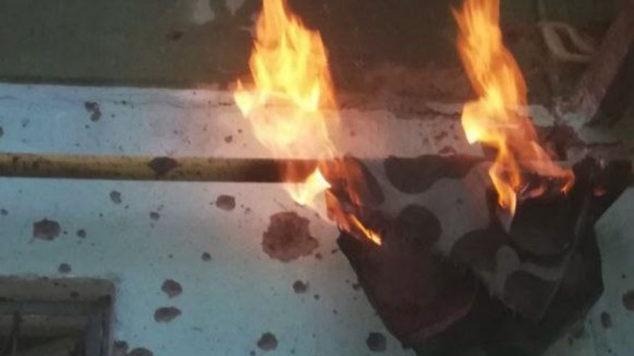 Газопровод вспыхнул на многоэтажке Запорожья после обстрела