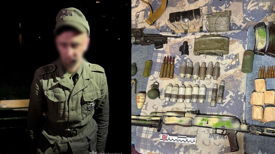 Любителя Третього Рейху із гранатою в руках затримали у Запоріжжі – деталі від поліції