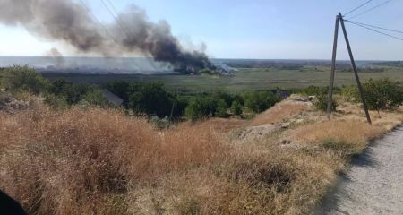 Горіла суха трава: вогнеборці ліквідували 5 пожеж у Запорізькій області