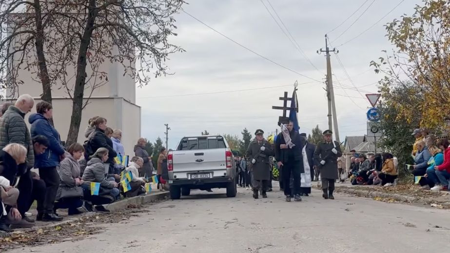 Павшего вблизи Степногорска бойца провели в последний путь на Запорожье