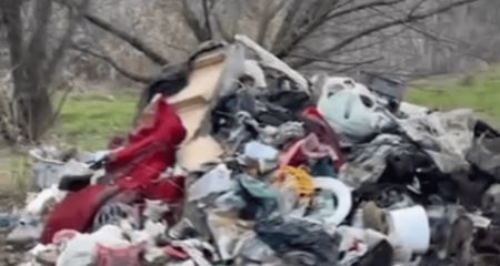 Зелену зону в Запоріжжі завалили мотлохом: прибирали екскаватором