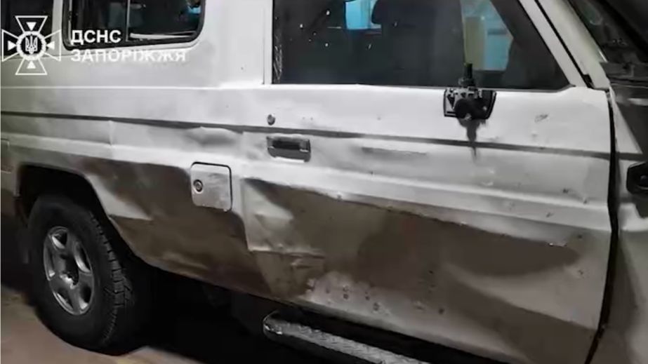 FPV-дроны атаковали авто ГСЧС во время эвакуации на Запорожье