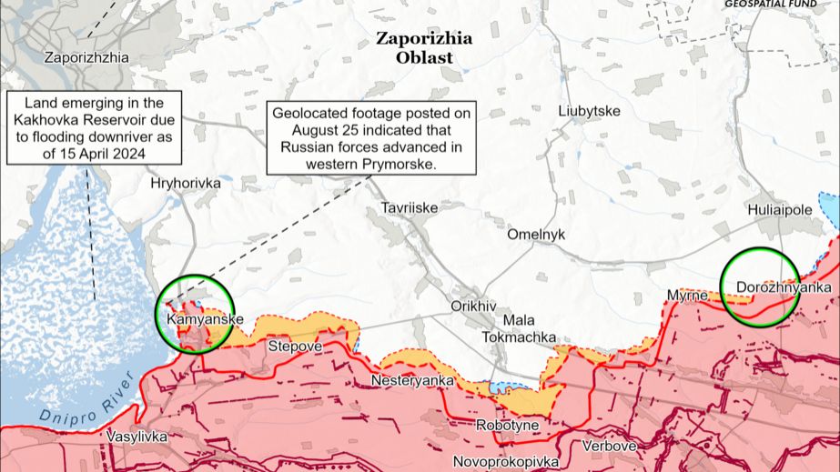 ISW фиксирует продвижение российских войск на Запорожском фронте
