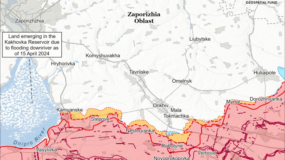ISW фіксує просування ворога на Запорізькому напрямку