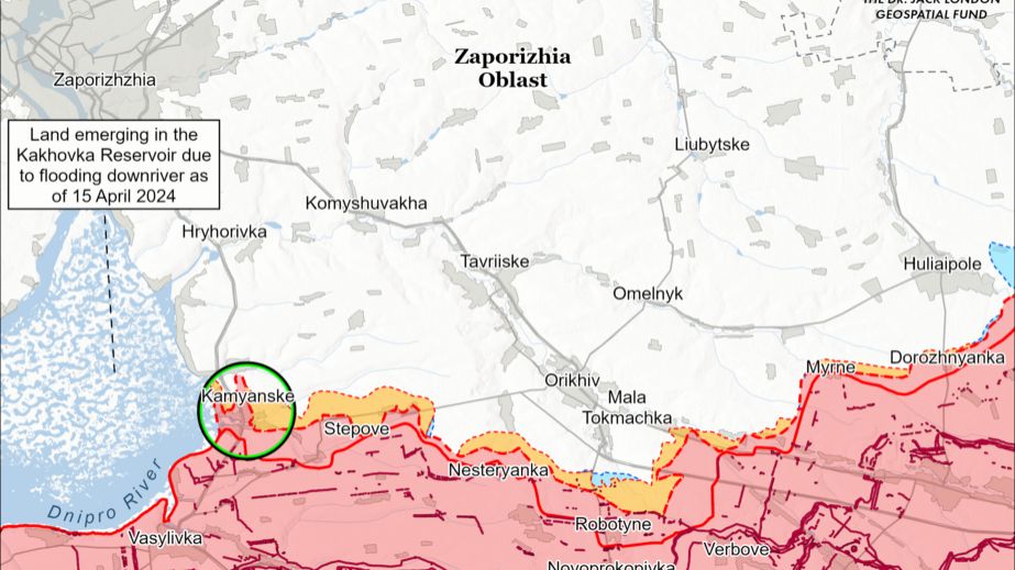 ISW фиксирует продвижение врага в Запорожской области