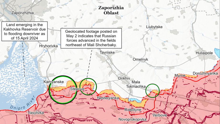 Незначне просування росіян на заході Запорізької області фіксують аналітики ISW