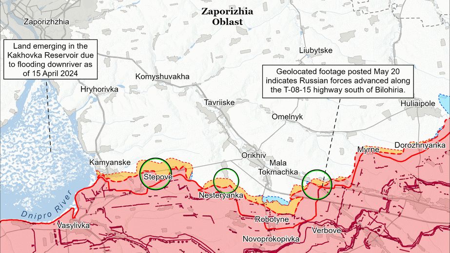 Оккупанты продвинулись юго-восточнее Орехова на Запорожье, – ISW