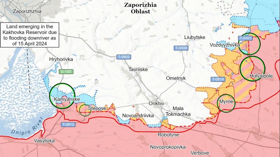 Наступ РФ на Запоріжжі не дав результатів &ndash; оцінка ISW