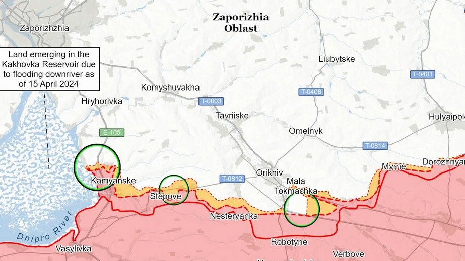 Российские войска не имеют продвижений на Запорожье, – ISW